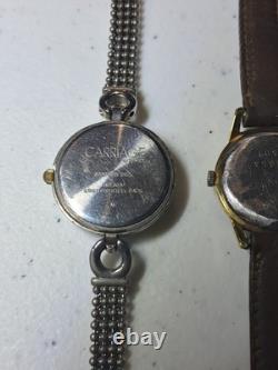 Vintage Watch Lot 9 pcs Timex Seiko Gubelin Lorus Carriage For Parts Repair