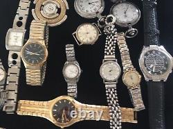 Vintage Watch Lot 925 Boma Sterling Gruen Bolivia Fossil More Repair & Parts