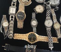 Vintage Watch Lot 925 Boma Sterling Gruen Bolivia Fossil More Repair & Parts