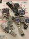Vintage Watch Lot Fossil Benrus Relic and More For parts or restoration LOT D