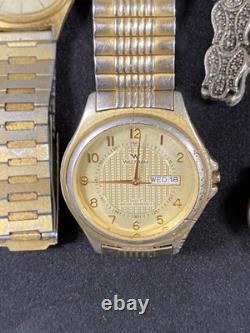Vintage Watch Lot, Parts Or Not Working, Hamilton, Waltham, Helbros, Elgin