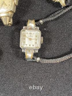 Vintage Watch Lot, Parts Or Not Working, Hamilton, Waltham, Helbros, Elgin