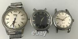 Vintage Watch Lot for Parts Or Repair