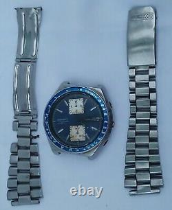 Vintage Watch Seiko Chronograph 6138 0030 Kakume Restoration Project + Bracelet