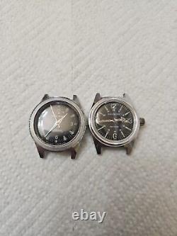 Vintage Watches Lot Douglas Skindiver Military Army 24 Hour France For Parts P7