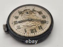 Vintage Waterproof SWISS WATCH For PARTS / REPAIR FOND ACIER INOXYDABLE