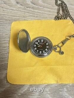 Vintage West End Watch Co Sowar Manual Winding Pocket Watch Broken Crown