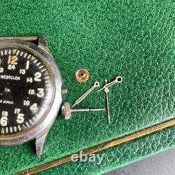 Vintage Westclox Military Style 17 Jewels Wristwatch Project for PARTS / REPAIR