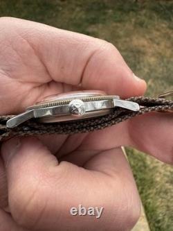 Vintage Zodiac Sea Wolf 35mm Watch FOR PARTS / REPAIR RUNS BUT NOT TESTED