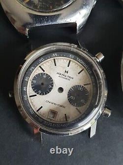 Vintage chronographs Breitling Roamer Hamilton Zodiac Valjoux 72 repair