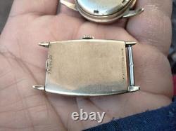 Vintage men 10kt gold filled watches (Croton/Bulova)for parts only
