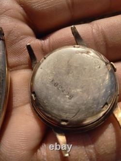 Vintage men 10kt gold filled watches (Croton/Bulova)for parts only