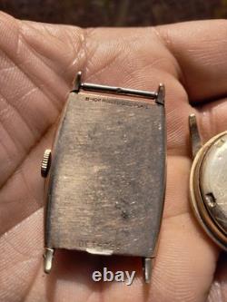 Vintage men 10kt gold filled watches (Croton/Bulova)for parts only