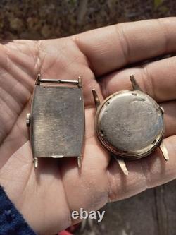 Vintage men 10kt gold filled watches (Croton/Bulova)for parts only