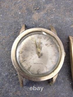 Vintage men 10kt gold filled watches (Croton/Bulova)for parts only