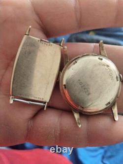 Vintage men 10kt gold filled watches (Croton/Bulova)for parts only