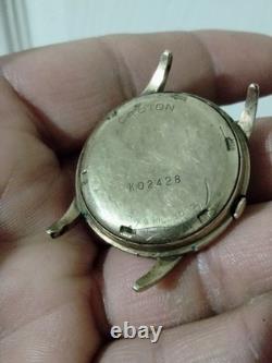 Vintage men 10kt gold filled watches (Croton/Bulova)for parts only