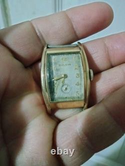 Vintage men 10kt gold filled watches (Croton/Bulova)for parts only