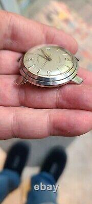 Vintage s/s Hamilton automatic rare fancy case watch is not working condition