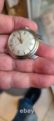 Vintage s/s Hamilton automatic rare fancy case watch is not working condition