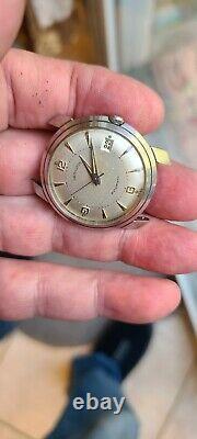 Vintage s/s Hamilton automatic rare fancy case watch is not working condition