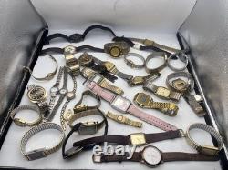 Vintage watch lot Timex, Seiko and more! For parts/ repair
