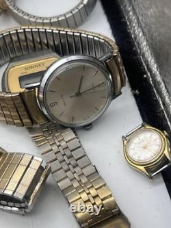 Vintage watch lot Timex, Seiko and more! For parts/ repair