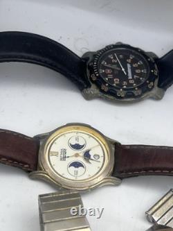 Vintage watch lot Timex, Seiko and more! For parts/ repair