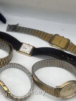 Vintage watch lot Timex, Seiko and more! For parts/ repair