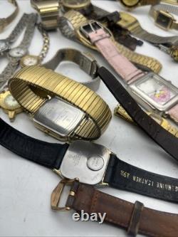 Vintage watch lot Timex, Seiko and more! For parts/ repair