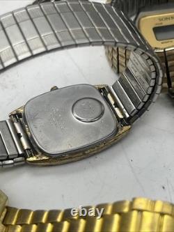 Vintage watch lot Timex, Seiko and more! For parts/ repair