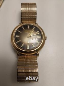 Vtg 1974 Bulova Accutron 2210 Tuning Fork Watch 10K Gold Filled Repair/Parts