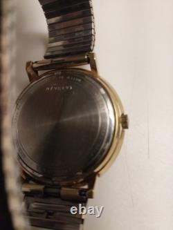 Vtg 1974 Bulova Accutron 2210 Tuning Fork Watch 10K Gold Filled Repair/Parts