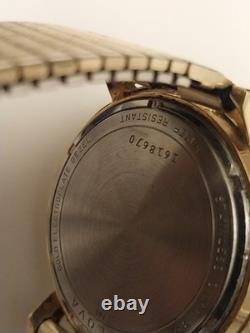 Vtg 1974 Bulova Accutron 2210 Tuning Fork Watch 10K Gold Filled Repair/Parts