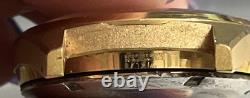 Vtg For Parts Lucien Piccard Seashark Solid Plated Gold Automatique 36000 Watch