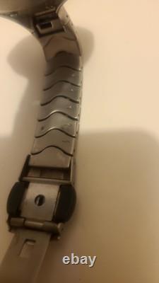 Vtg Nike Triax Linear Armored Watch Men 37mm Backlight. For Parts