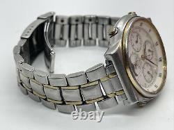 Vtg Seiko Chronograph Sports 100 7A48-7000 Men's Watch Moonphase Parts Repair