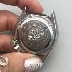 Vtg Seiko SQ Divers Watch Men 41mm Black Dial 7548-7000 BROKEN PARTS OR REPAIR