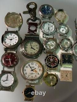 Vtg WATCH LOT 10K Filled, Gucci, Elgin, Pierre Jacquard, Timex, Winton, FOR PARTS