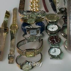 Vtg WATCH LOT 10K Filled, Gucci, Elgin, Pierre Jacquard, Timex, Winton, FOR PARTS