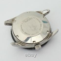 Vtg Waltham Automatic Men's Dive Watch Swiss Made Day Date Needs Repair 36.5mm