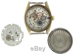 Vtg1963 Rolex Oyster Perpetual Bubbleback 14k Gold Watch Head 6084 Not Running
