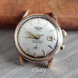 Vulcain Cricket Calendar Mechanical Vintage Alarm Watch, For Parts/Repair (Runs)