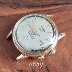 Vulcain Cricket Calendar Mechanical Vintage Alarm Watch, For Parts/Repair (Runs)