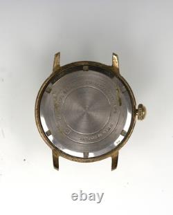 Vulcain Watch Men Gold Stainless Steel WR Automatic 17 Jewels NON-WORKING