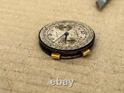 WATCH CHRONOGRAPH SWISS MADE NO WORK FOR PARTS MEN MILITARY 36mm