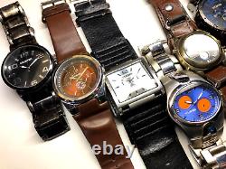 WATCHES KENNETH COLE UNLISTED preowned 7 ct lot men's -repair or parts