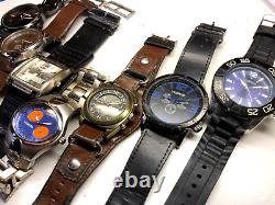 WATCHES KENNETH COLE UNLISTED preowned 7 ct lot men's -repair or parts