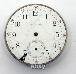 Waltham Two Pocket Watch Movements with Dials for Parts Only