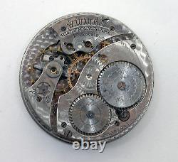 Waltham Two Pocket Watch Movements with Dials for Parts Only
